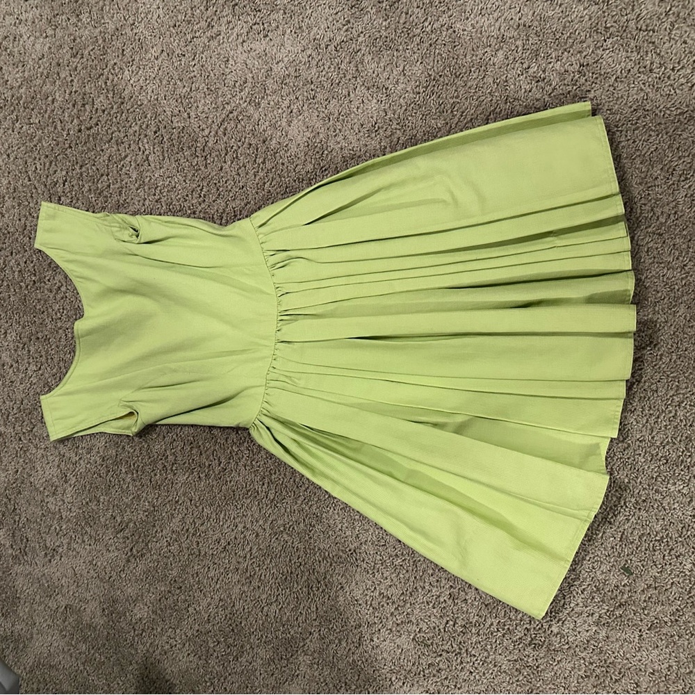 ✨ Vintage 1990’s Isaac Mizrahi plunge back pleated dress - Picture 4 of 6